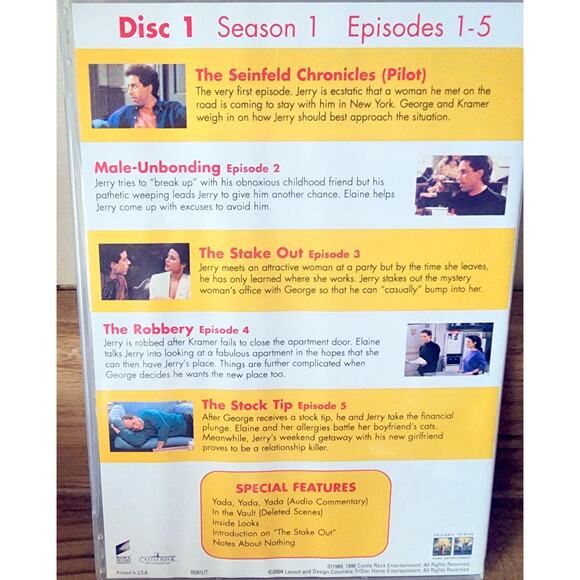 Seinfeld Seasons 1 & 2 DVD Set Volume 1-4 Complete Collection 1989-1991 - Picture 13 of 16